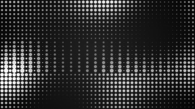 Abstract monochrome pattern featuring a grid of varying circular light dots