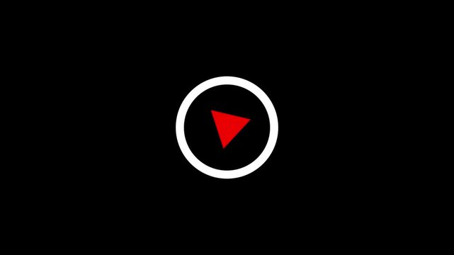 New music icon with loading bar and dark background 4k video..