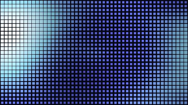 Abstract digital grid pattern with shifting blue and purple color gradients