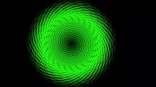 Green circular abstract pattern with subtle texture and subtle camera movement