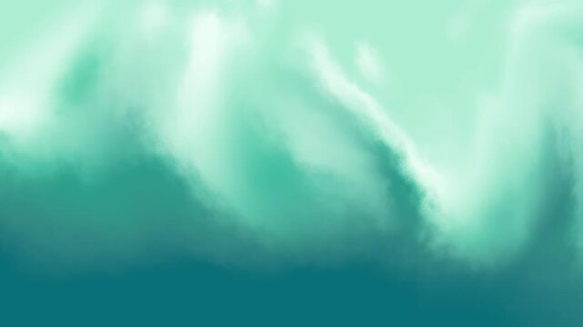 Abstract flowing mint green ripples creating liquid waves and soft motion patterns for artistic creative projects which feature soothing emerald gradients blending together in a natural fluid