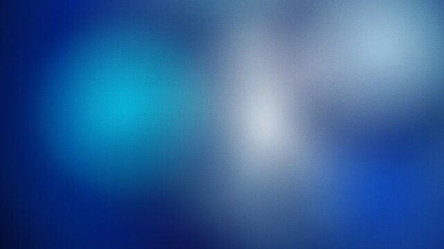 Abstract blue background with soft light flares and grainy texture effect
