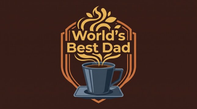 World's Best Dad coffee mug graphic design