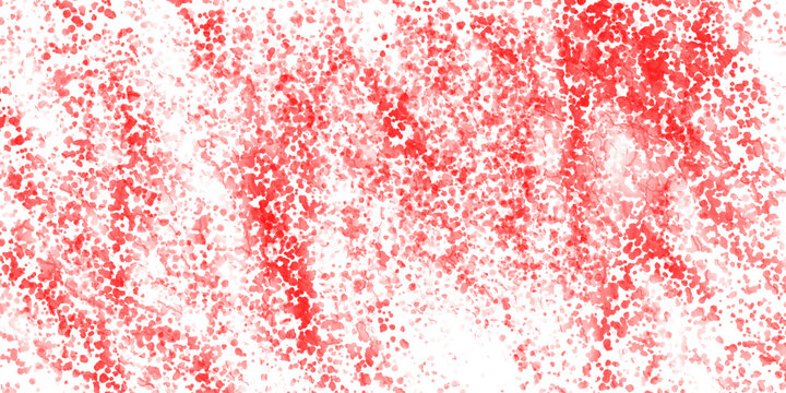 Abstract organic red spray paint speckle and splatter texture background. Modern artistic dot pattern overlay for creative design and visual art projects.