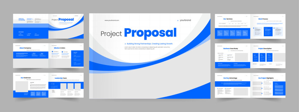 Landscape Project Proposal Brochure Template 