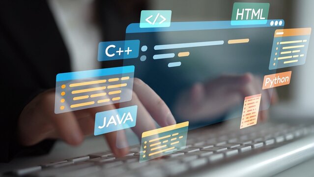 Software development with coding overlays, programming languages, developer tools, mobile app creation, and advanced programming for digital product development and software solutions. Muxer