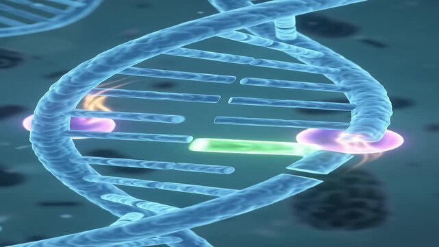 Cellular Process Dna Replication with Enzymes Inside Cell