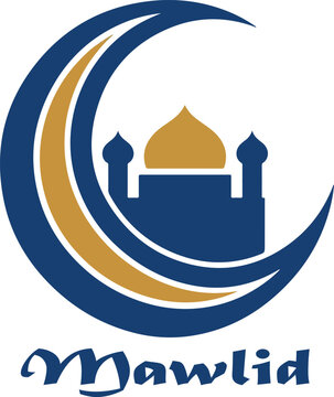 mawlid logo icon vector white background .