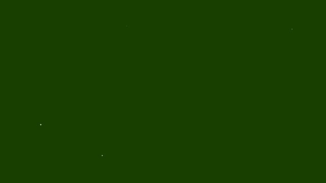 Twinkling stars night sky shine animation, white cartoon sparkles in doodle style on green screen background 4k animation. Twinkling star motion graphics effects, blinking stars Chroma key effects.