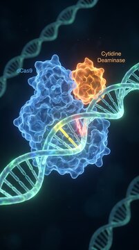 Crispr Cas9 Enzyme Modifying Dna Strand for Gene Editing