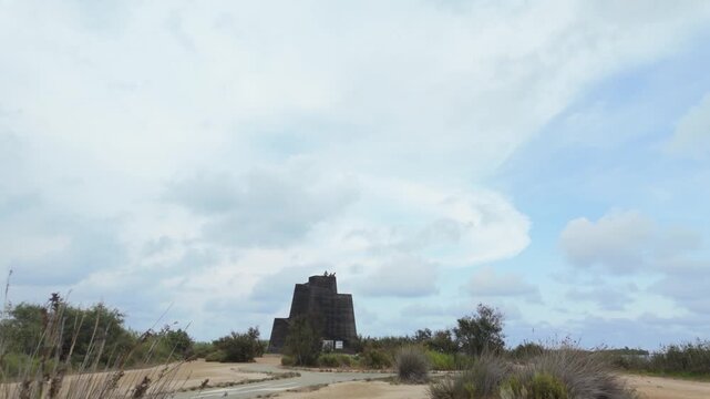Approaching the Zigurat viewpoint in the Ebro Delta