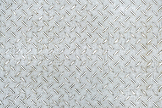 Metal diamond pattern plate surface background texture