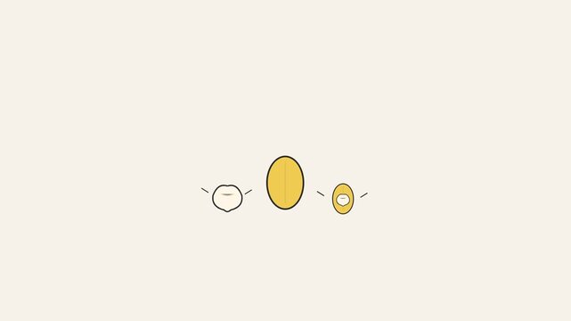 Animated cartoon faces changing expressions