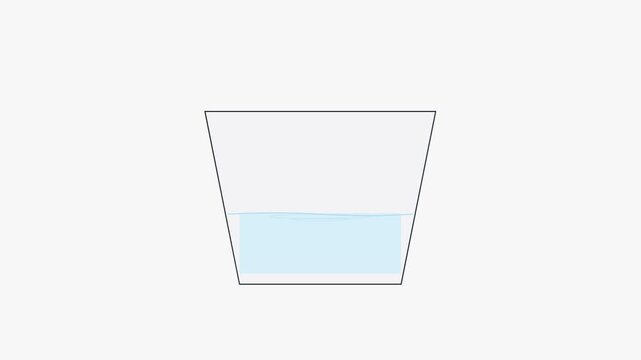 Water level rising infographic animation