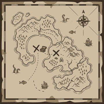 4K, Raw, Old Map, treasure map, tourist map, old maps, historical map, vectoral map, pirate map,