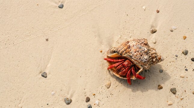 hermit crab on the beach
