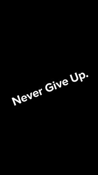Inspirational text movement: never surrender, quit resist, endure hardship, persist effort, overcome barrier, prevail struggle, strive forward, achieve victory.