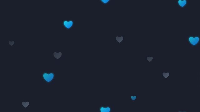 slate grey and electric blue corporate heart stream