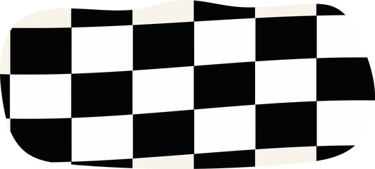 Obraz premium Black and white checkerboard abstract pattern.