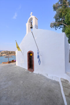 Saint George church and beach Kastellorizo, Greece