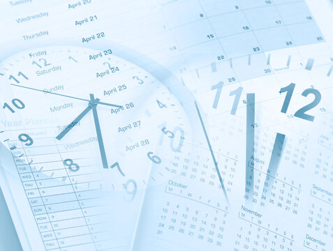 Clocks and calendars time composite