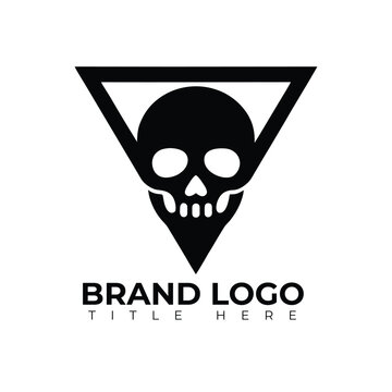 Minimalist Skull Vector Logo