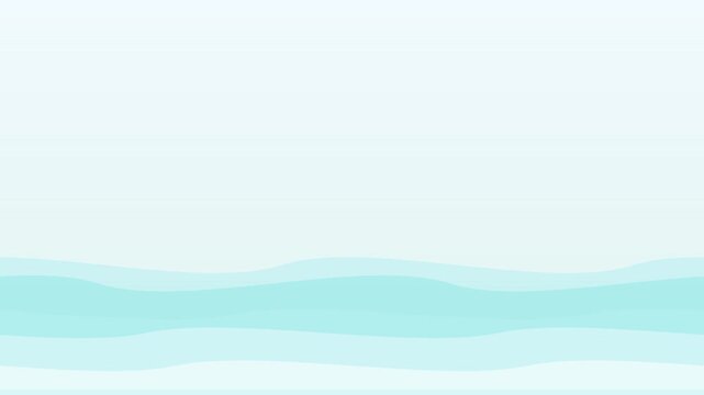 sleek flat design overlay wave vector animation