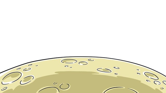 Moon surface with craters and copy space background