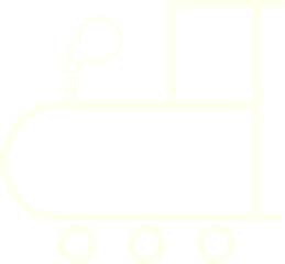 Ivory Train Engine Icon Isolated on Transparent Background PNG Railway Vector Symbol © House of Designs