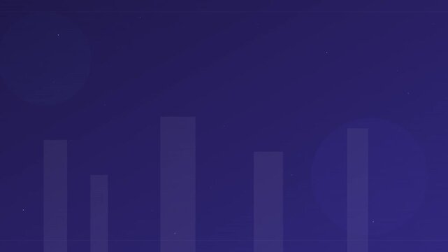 Sleek Metropolitan Gray And Blue Starry Night Animation