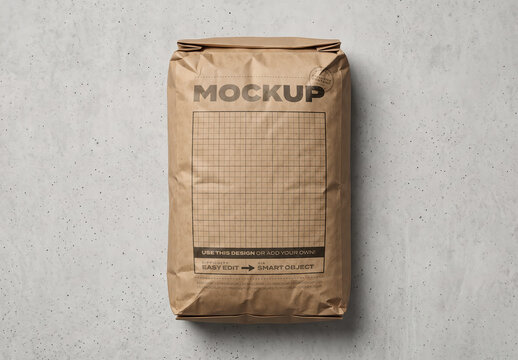 Industrial Paper Sack Mockup