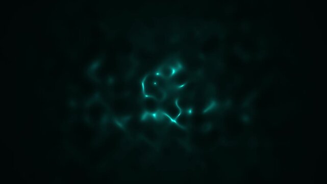 Abstract Form Undulating Movement Deep Ocean Cavern Dark Ethereal Glow