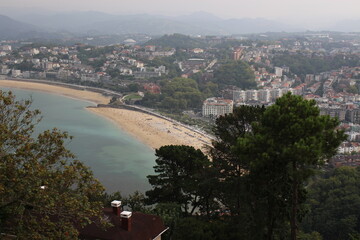 Obraz premium San Sebastian, Donostia, playa, España, Norte de España. Europa
