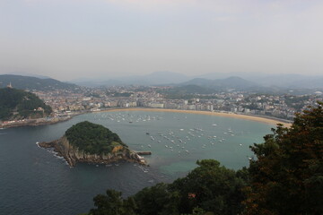 Obraz premium San Sebastian, Donostia, playa, España, Norte de España. Europa