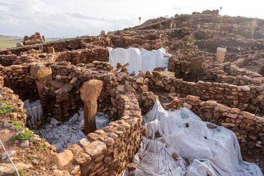 Karahan Tepe Neolithic archaeological site in Sanliurfa, Turkiye