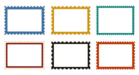 Fototapeta premium stamp, postage, frame, border, template, photo, picture, display, layout, element, grid, paper, art, image, modern, clean, bright