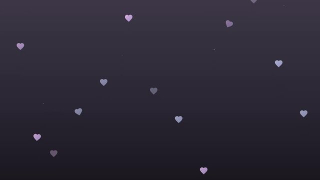 soft lavender and periwinkle dreamy rising heart graphic