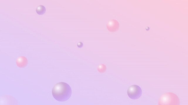 soft lilac bubble shapes bursting upward animation