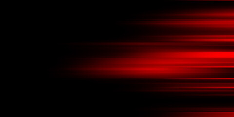 Obraz na płótnie Canvas Speed lines light effect, glowing red magic rays, abstract neon lines.