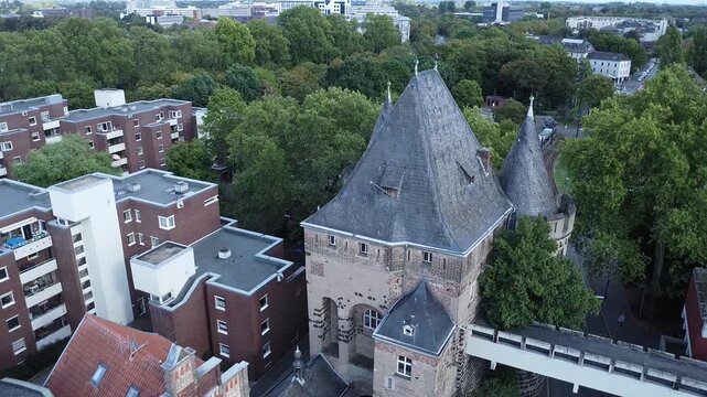 Obertor aus dem 13. Jahrhundert , Neuss, Nordrhein-Westfalen, Deutschland