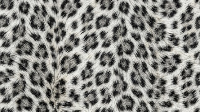 Abstract animal fur pattern featuring snow leopard spots for textile and fashion design.