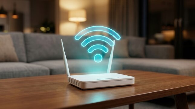 Digital data flow and seamless network access from a wireless wifi router in a living room