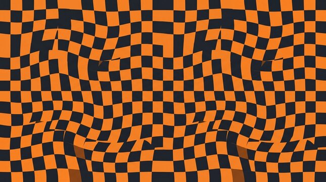 Distorted Checkerboard Pattern