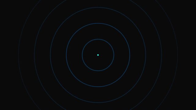 techno cyan black pulsing circle wave texture