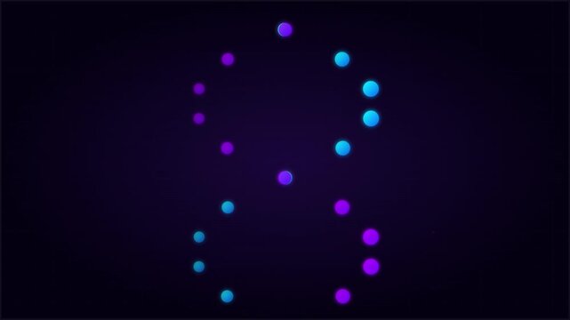techno science dna helix inspired vector animation