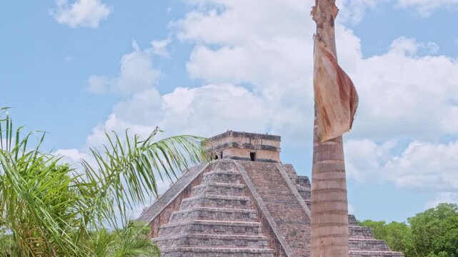 Famous ancient Mayan pyramid Chichen Itza in Mexico