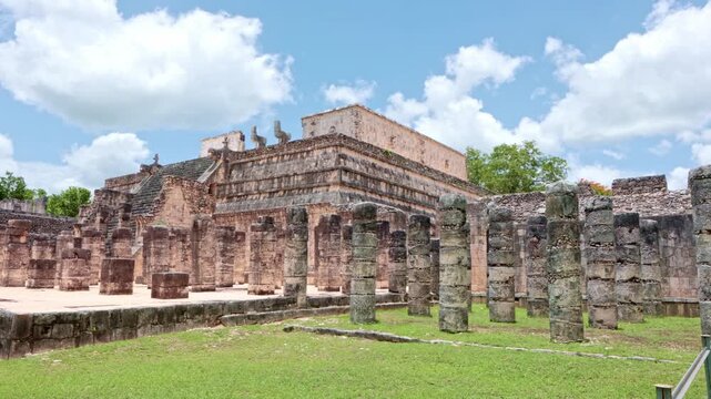 Temple of the Warriors in Chichen Itza, Mexico