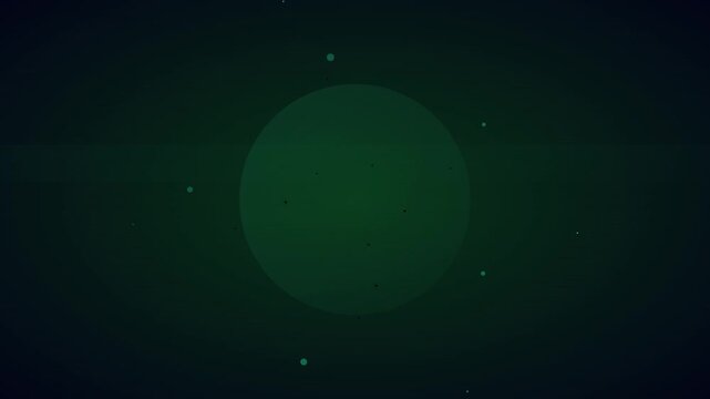 Vibrant Emerald Green Tech Particle Vortex Loop