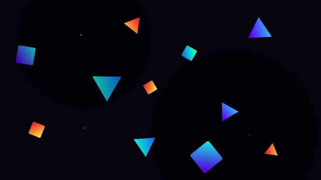 vibrant geometric pattern gradient vector background animation loop