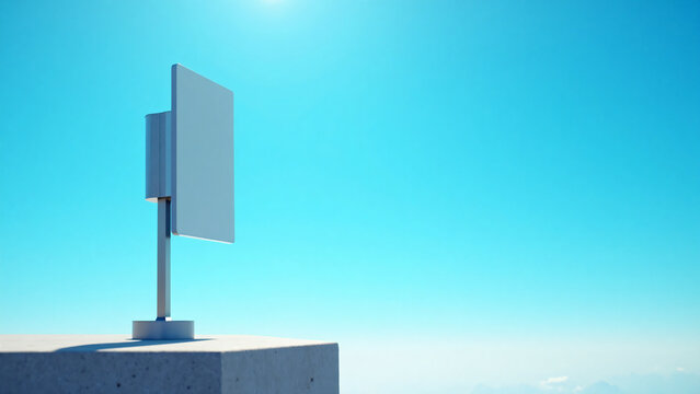 5G Antenna in Blue Sky